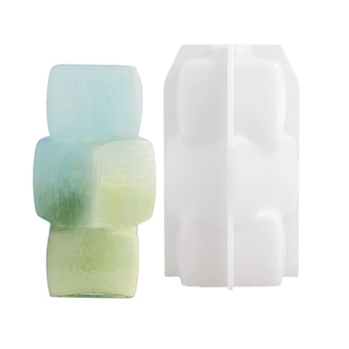 Silikonform Für Geometrische Blöcke Form Blumenvase Nordisches Innenzubehör Schimmelpilz Tischkapsel Dekorationsformwerkzeug von jojnsha