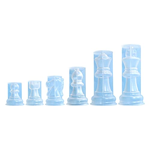 Silikonschach Stück Schimmelformen Set Set Brettspielform Handherstellung Für Handwerkschachform von jojnsha