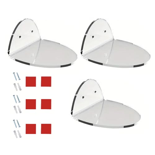 Stabile Mehrzweck-Wandregale aus Acryl für Baby-Monitore, Lautsprecher und Sicherheitskameras, klare Designs, Lautsprecher, Wandmontage Stabile Mehrzweck-Wandregale aus Acryl für Baby-Monitore, Lautsprecher und Sicherheitskameras, klare Designs, Lautsprecher, Wandmontage von jojnsha
