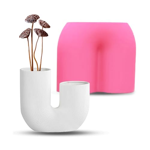U-förmiger Halter Silikonform Kerzenständer Gipsformen Bogen Blumentopf Vase Formen Heimdekoration Harz von jojnsha