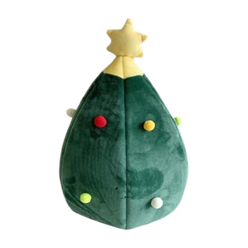 Weihnachtsbaumhaus für Katzen, Plüsch, Winter, Schlafbett, warme Lebensräume, abnehmbares Kissen für verschiedene Katzen, kleine Hunde, Haustierhaus von jojnsha