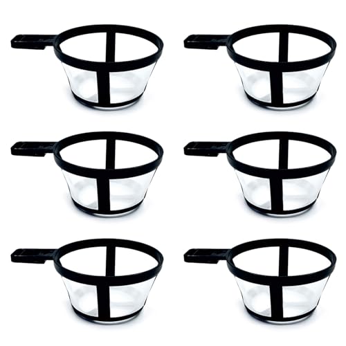 Wiederverwendbarer Nylon-Kaffeekorb für Kaffeemaschine und Brauen, ideal für Zuhause oder Cafés, 6 Stück von jojnsha