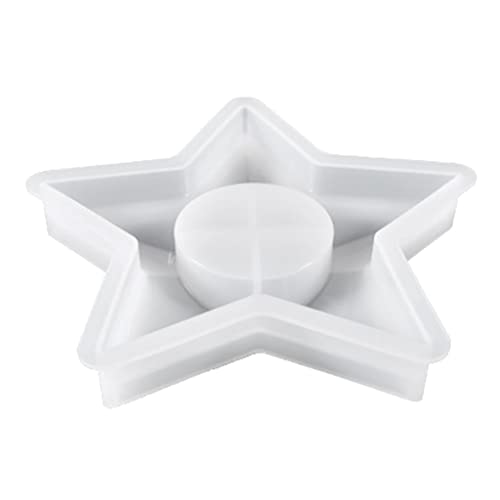 for Creative Holder Silikonform Blume Stern Windmühle Kerzenständer Form Kristall Epoxidharz Tablett Moul von jojnsha