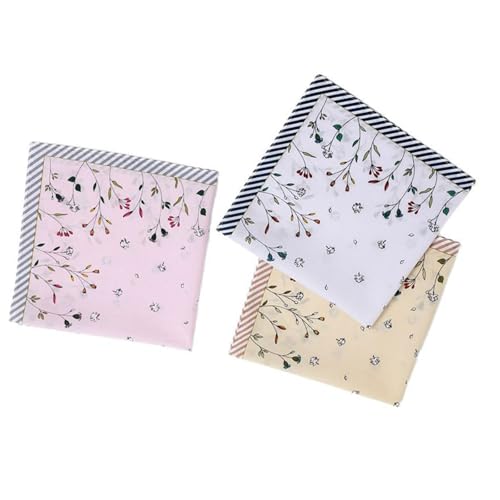 jojnsha 1 x Damen-Taschentuch mit Blumenmuster, Baumwolle, wiederverwendbar, für Hochzeit, Party, Mädchen, Baumwoll-Taschentuch jojnsha 1 x Damen-Taschentuch mit Blumenmuster, Baumwolle, wiederverwendbar, für Hochzeit, Party, Mädchen, Baumwoll-Taschentuch von jojnsha