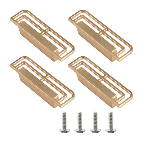 jojnsha 4pcs Metall Schrankknaufschublade Zieht Einfache Quadratische Möbel Dekorative Für Küchenschrank Garderobe Dauerhaltige Möbelgriffe Und Knauf Für Kommoden Modern von jojnsha
