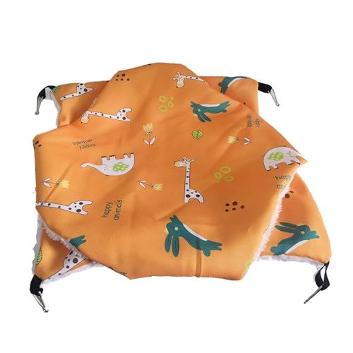 jojnsha Atmungsaktive Winter-Hamster-Eichhörnchen-Hängematte, Schaukel für Zucker, Weihnachtszubehör, Hängematte, kleine Tiere, warmes Bett jojnsha Atmungsaktive Winter-Hamster-Eichhörnchen-Hängematte, Schaukel für Zucker, Weihnachtszubehör, Hängematte, kleine Tiere, warmes Bett von jojnsha