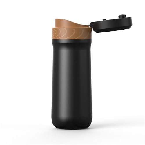 jojnsha Auslaufsichere, isolierte Frenchs Press Wasserflasche Wandern Wasserflasche Edelstahl Camping Kaffeemaschine für Getränke Getränkebehälter von jojnsha
