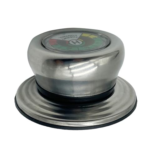jojnsha Deckelknopf aus Edelstahl mit integrierten Thermometern, hitzebeständige Konstruktion, schnelle Montage für Kochtöpfe, Edelstahl-Deckelknopf von jojnsha