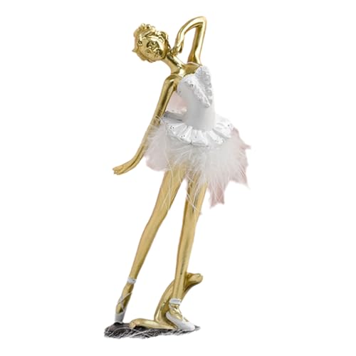 jojnsha Elegante Ballerinas Statue Balletttänzer Skulpturharze Figur Orumament Für Home Office Tischplatte Und Bücherregal Dekore Elegante Ballettfigur von jojnsha