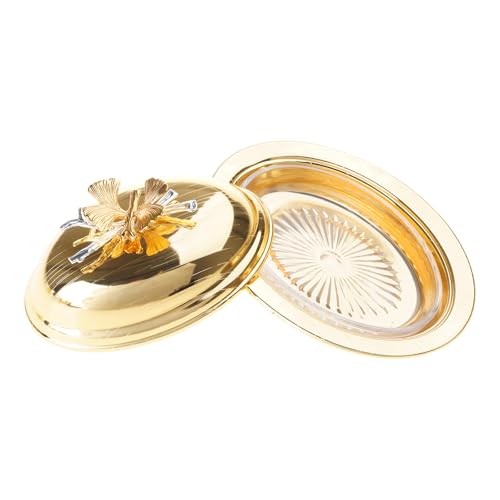 jojnsha Europäische Stile Goldene Metallfrüchte Schüssel Handgefertigte Snacks Tablett Für Küchen Esstisch Dekoratives Dessert Serviergericht Metall Küche Servierschale von jojnsha
