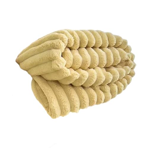 jojnsha Luxuriöse Kunstfell-Überwurfdecke, weicher Plüsch für Couch oder Bett, für Herbst und Winter, Tagesdecke, Bettdecke von jojnsha