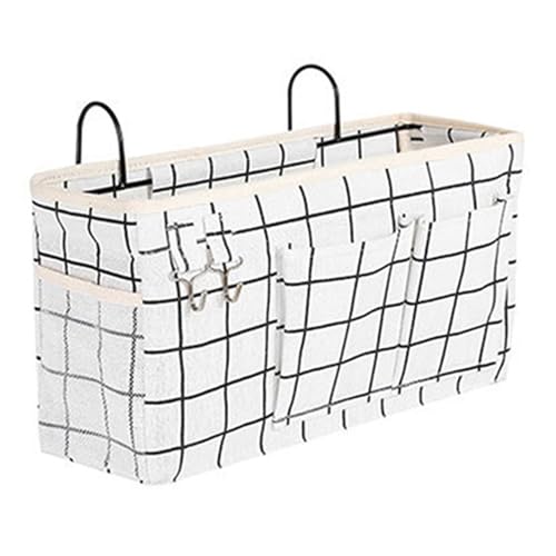 jojnsha Nachttisch-Organizer-Taschen für Bücher und Zubehör, Fernbedienungshalter, hängende Aufbewahrungstasche für Schlafzimmer, Fernbedienungshalter jojnsha Nachttisch-Organizer-Taschen für Bücher und Zubehör, Fernbedienungshalter, hängende Aufbewahrungstasche für Schlafzimmer, Fernbedienungshalter von jojnsha