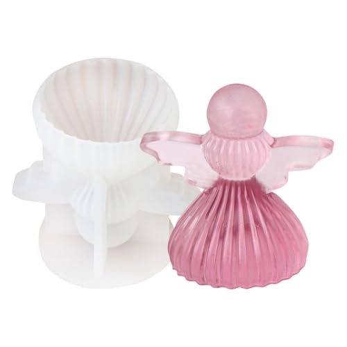 jojnsha Stabiles Silikonform-Set, Engelsform, vielseitiges Zubehör für Kerzen und Kunstharz, Bastelbedarf und Heimdekoration, Kunstbedarf von jojnsha