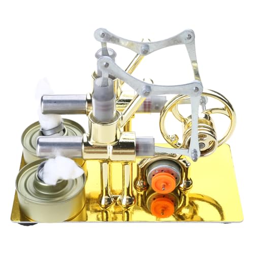 jojnsha Stirling Motorbalance Doppelmotormotor Modell Wärme Dampfausbildung Modell Handwerk Entdeckung Generator Generator Motoröl jojnsha Stirling Motorbalance Doppelmotormotor Modell Wärme Dampfausbildung Modell Handwerk Entdeckung Generator Generator Motoröl von jojnsha