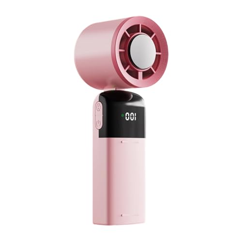 jojnsha Tragbarer Handventilator, 100 Geschwindigkeiten, kleiner Kühler, Schreibtischventilator, leise, mit Digitalanzeige, USB-wiederaufladbarer Tisch, tragbar jojnsha Tragbarer Handventilator, 100 Geschwindigkeiten, kleiner Kühler, Schreibtischventilator, leise, mit Digitalanzeige, USB-wiederaufladbarer Tisch, tragbar von jojnsha