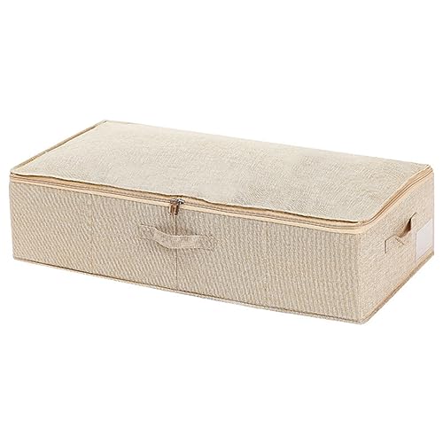 jojnsha Unterbett-Aufbewahrungstasche, Stoff, waschbar, hoch atmungsaktiv, faltbar, für Stoffdecken, Decken, Bettwäsche, Steppdecken, Bettdecken, Unterbettkleidung, Aufbewahrungstaschen jojnsha Unterbett-Aufbewahrungstasche, Stoff, waschbar, hoch atmungsaktiv, faltbar, für Stoffdecken, Decken, Bettwäsche, Steppdecken, Bettdecken, Unterbettkleidung, Aufbewahrungstaschen von jojnsha