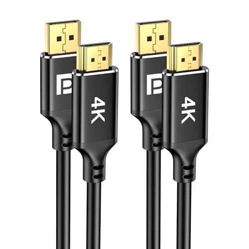 4K DisplayPort auf HDMI Kabel 2Pack unidirektionales DisplayPort-Computer zu HDMI-Monitor, 3M DP 1.2 zu HDMI 1.4 kompatibel mit HP ThinkPad AMD NVIDIA Desktop(3M) von jojobnj