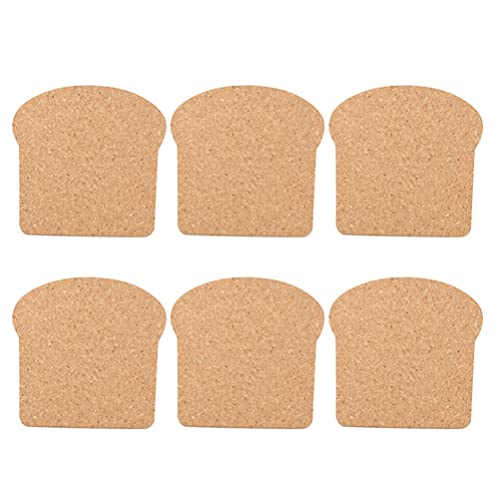 jojofuny Geschirr - Untersetzer 6Pcs Toast Brotform Holzgetr? Untersetzer W?rme Isolierung Matten für ?e Getr?nke T? Pfannen Kessel Küche Vorr?te Untersetzer Für Getränke von jojofuny