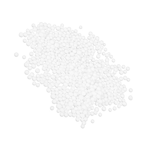 jojofuny 1 Packung Schaumstoffperlen Mini Kugeln DIY Bastelmaterial für Hochzeiten Geburtstagsfeiern und Dekorationen Weiße Füllung für Kissen und Vasen von jojofuny