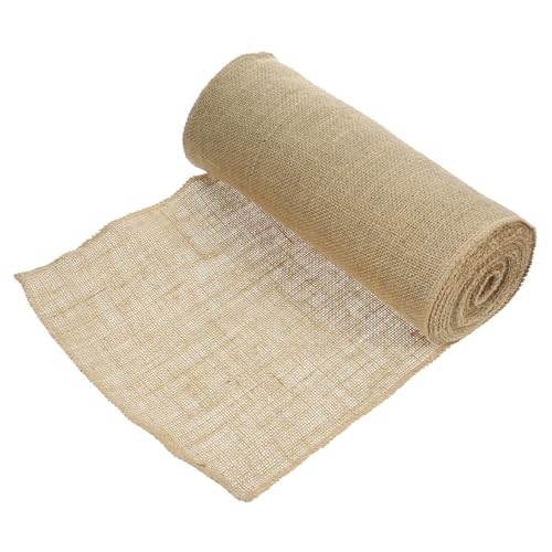 jojofuny 1 Rolle Jute -Tuch Hochzeit Sackleinen Tischläufer Gewebte Essen Tischläufer rustikal rustikale tischläufer Tischdekor -Läufer Tischläufer Bauernhaus Bettwäsche aus Baumwolle von jojofuny