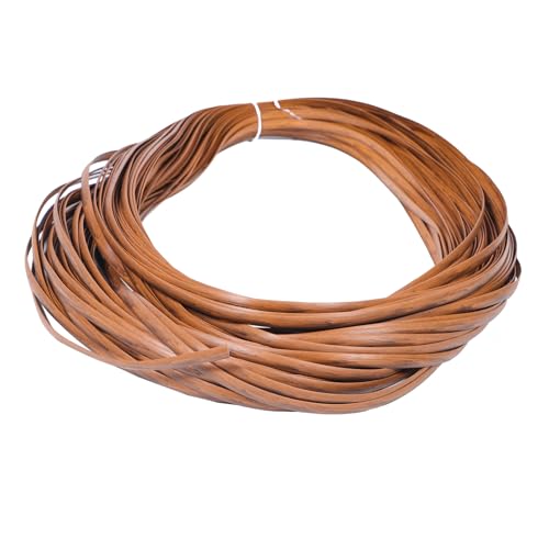 jojofuny 1 Rolle Korbmöbel Gewebter Stuhl Terrasse Innengarten Streifen Teile Reparatur Im Freien Rattan Handgefertigtes Webmaterial Kunststoff Webmaterial DIY Bastelmaterial von jojofuny