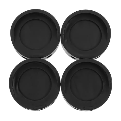 jojofuny 1 Satz 4 Stück Tischset Floor Protector fußbodenschutzmatte Furniture Gliders Bodenschutz Unterlage antirutschmatten Ecke Bodenschutz Stuhl Stuhlfußschutz Möbelpolster Gummi Black von jojofuny
