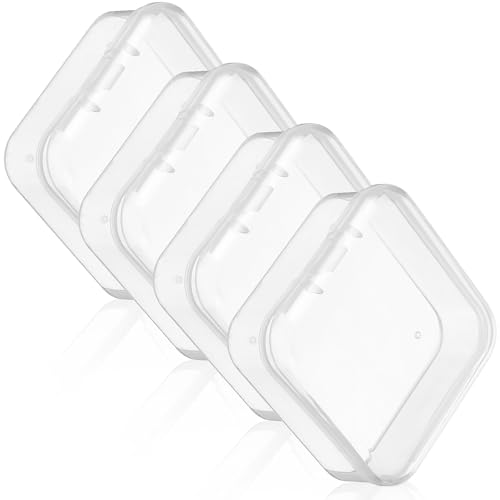 jojofuny 4stücke Quadratischer Aufbewahrungsboxen Kleine Transparente Behälter Mit Deckel Für Gegenstände Perlen Uhren Schmuck von jojofuny
