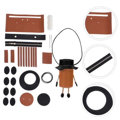 jojofuny 1 Satz DIY Handtaschen Nähset PU Material für Handgefertigte Eimertaschen Elegantes Design für Kreative DIY Zubehörteile für Bastelprojekte von jojofuny
