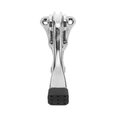 jojofuny 1 Satz Einstellbarer Türstopper mit Gummiunterlage Robuster Türpuffer aus Aluminiumlegierung für Bodenarten Rutschfest für Zuhause und Garage von jojofuny
