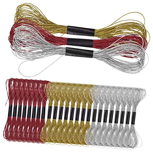 jojofuny 1 Satz Metallische Stickgarne Für Diy Stickerei Bunte Handarbeitsgarne Nähset Für Bastelprojekte Und Kreative Arbeiten Zufällige Farbe 36rollen von jojofuny