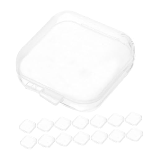 jojofuny 1 Satz Mini-schmuckkästchen Ohrstöpsel Schlafen Klein Mini-aufbewahrungsbehälter Multifunktions-mini-abfalleimer Speicherversorgung Plastik Transparent 50 Stück von jojofuny