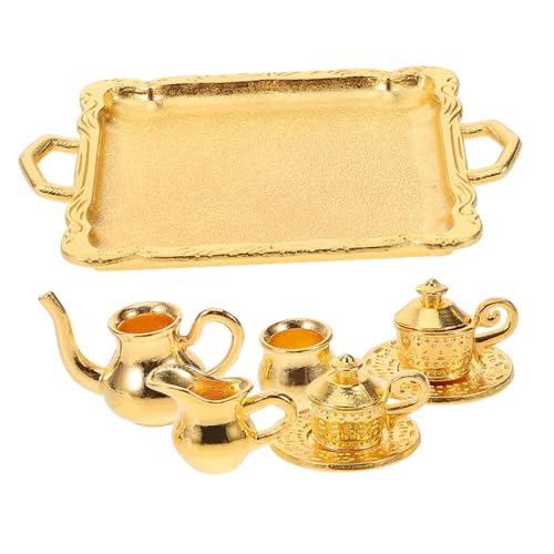 jojofuny 1 Satz Mini-teeservice-Modell Miniatur Klein Puppenhaus Winzig Party Zubehör Kompakte Mini-hausdekoration Entzückendes Teegeschirrmodell Teegeschirr Legierung Golden jojofuny 1 Satz Mini-teeservice-Modell Miniatur Klein Puppenhaus Winzig Party Zubehör Kompakte Mini-hausdekoration Entzückendes Teegeschirrmodell Teegeschirr Legierung Golden von jojofuny