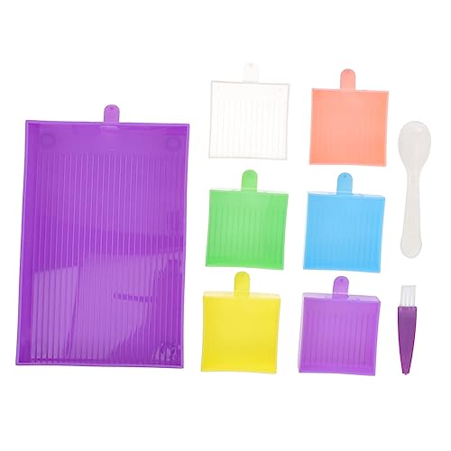 jojofuny 1 Satz Multifunktionale Drehscheibe Diamant Perlenschale Groß Diamond Art Tably Abteil Sortierfach Für Perlen Veranstalter Slots Container Schmuck-Organizer-Fach Tablett Plastik von jojofuny