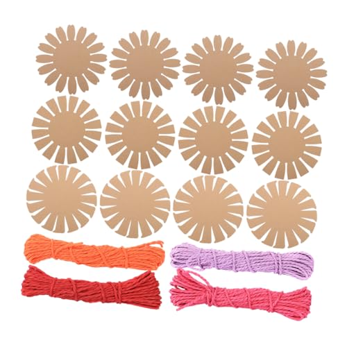 jojofuny 1 Satz Papierkartenkorb Materialbeutel Körbe Weidenkorb Stoff Korbflechtset Korbflechten Bastelsets Gewebte Korbherstellungsset Korbflechter-Kits Korb-DIY-Material Webset Hanfseil von jojofuny