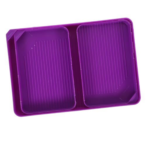 jojofuny 1 Satz Schmuckperlentablett Behälter Diamant Malerei Werkzeug Perlenplatten für die Schmuckherstellung schmuck Strass tablett Strass-Tabletts Plastik Violett von jojofuny