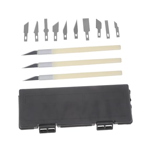 jojofuny 1 Satz Schnitz Messer Set Schnitzmesser Hobbymesser für Präzisionshandwerk Schneidmesser Craft Hobby Gebrauchsmesser Präzisionsmesser Hobby-Gebrauchsmesser Edelstahl und ABS von jojofuny