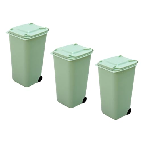 jojofuny 1 Satz Schreibtisch Mülleimer Büro Mülleimer Arbeitsplatte Mini Mülleimer Kleiner Mülleimer Mülleimer Mülleimer Schreibtisch Mülleimer Intelligenter Mülleimer 3 Stück von jojofuny
