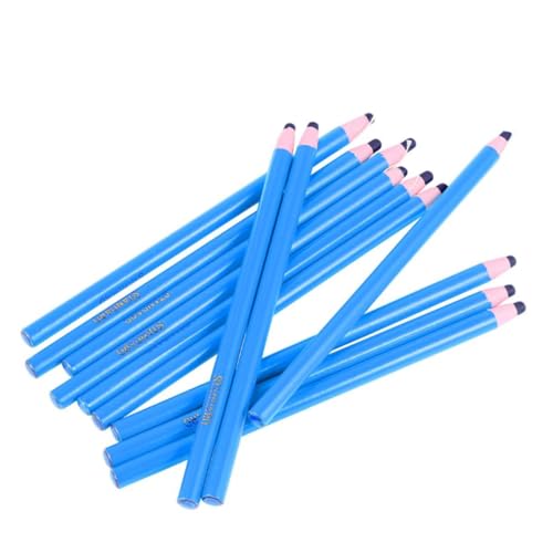 jojofuny 1 Schachtel Peel Off Grease Pencil Marker Stift Blau Kein Anspitzen Vielseitig für Kleidung Leder Holz Glas und Papier Praktisch für Heim und Industriegebrauch von jojofuny