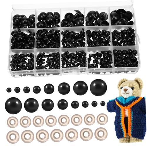 jojofuny 1 Schachtel Sicherheitsaugen Kunststoff mit Unterlegscheiben Kleine Bastelaugen für DIY Kuscheltiere Puppen Häkeltiere Vielseitig und Langlebig jojofuny 1 Schachtel Sicherheitsaugen Kunststoff mit Unterlegscheiben Kleine Bastelaugen für DIY Kuscheltiere Puppen Häkeltiere Vielseitig und Langlebig von jojofuny