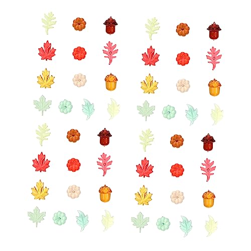 jojofuny 1 Satz 90 STK Acryl-kürbis Herbst Dekorationen Thanksgiving-Scrapbook-Verzierungen Einzigartige Desktop-Ornamente Füller Für Thanksgiving-partytüten Tischdeko Esstisch Partybedarf von jojofuny