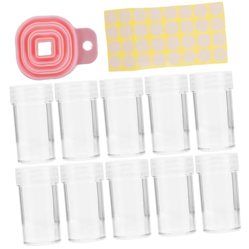 jojofuny 1 Set Diamantbox Für Künstliche Nägel Schmuckperlen Nagel Strasssteine Nageljuwelen Künstliche Nägel Strasssteine ​​Für Nägel Zubehör Glas Nagelglas Diamantglas Diamant von jojofuny