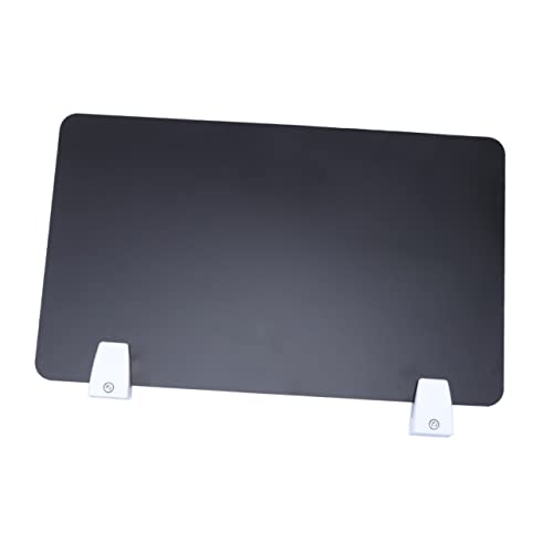 jojofuny 1 Stück Acrylschallung Schreibtischschild Schild Für Den Testtisch Im Klassenzimmer Privatsphäre Schreibtisch-trennwand Schreibtischteiler Datenschutztafel Planke Büro Schwarz von jojofuny