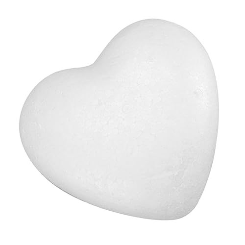 jojofuny 1 Stück DIY Herzform Modellierfigur Unvollendete Deko für Bastelprojekte für Hochzeit Valentinstag und Muttertag Schaumstoff Herz für Kreative Handarbeiten von jojofuny