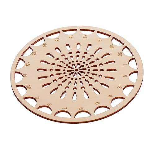 jojofuny 1 Stück Hölzerner Stickgarn Organizer mit Durchbrüchen Kompakte Aufbewahrung für Stickgarn und Fäden für Kreuzstichprojekte und Handarbeiten Unterwegs von jojofuny