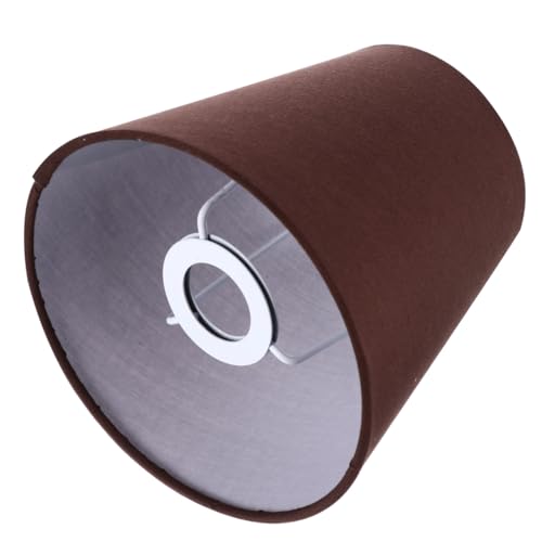jojofuny Lampenschirm Stoff Kronleuchter Wandlampe ZubehöR, Kaffee, 14 X 14 X 13 Cm, FüR Schlafzimmer Und Wohnzimmer, Dekoratives Diffuses Licht, Einfache Installation von jojofuny
