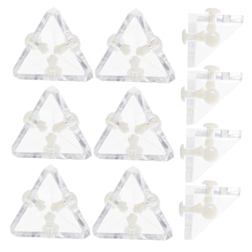 jojofuny 10 Sätze Transparente Dreieckige Halter für Boxen Robuste Eckverbinder Kleine Eckwinkelstützen für Schmuck Uhren Kosmetikdisplay jojofuny 10 Sätze Transparente Dreieckige Halter für Boxen Robuste Eckverbinder Kleine Eckwinkelstützen für Schmuck Uhren Kosmetikdisplay von jojofuny