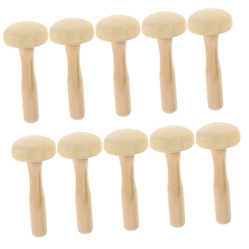 jojofuny 10 Stück Holz Druckwerkzeug Ergonomische Ink Roller für Printmaking Wiederverwendbare Rubbing Tools für Kreative Projekte und DIY Drucktechnik von jojofuny