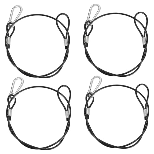jojofuny 10 Stück Teiliges Edelstahl Hängedrahtseil mit Haken PVC Beschichtet Robust Flexibel Kratzschutz für LED Pflanzenlicht Aquariumbeleuchtung Geeignet von jojofuny