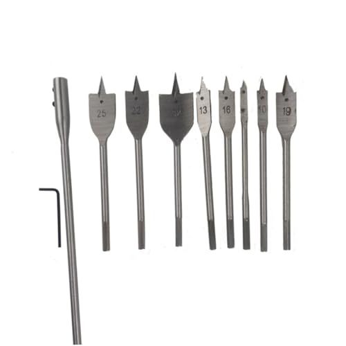 jojofuny 10 Stück Teiliges Flachbohrer Set für Holz mit Dreispitzigem Bohrkopf Sechskantschaft Härte Präzise Positionierung Kompatibel mit Tisch und Akku Bohrmaschinen jojofuny 10 Stück Teiliges Flachbohrer Set für Holz mit Dreispitzigem Bohrkopf Sechskantschaft Härte Präzise Positionierung Kompatibel mit Tisch und Akku Bohrmaschinen von jojofuny