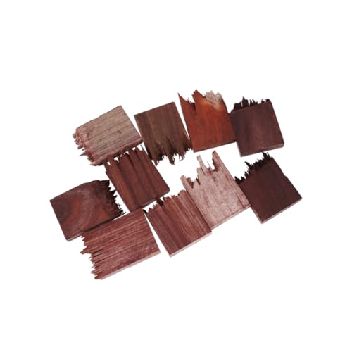 jojofuny 10 Stück Teiliges Holzornament Bastelset für Schmuckherstellung Multifunktionales Kunsthandwerk Material Robustes Holz für Halskettenanhänger und Landschaftsdekoration für DIY von jojofuny